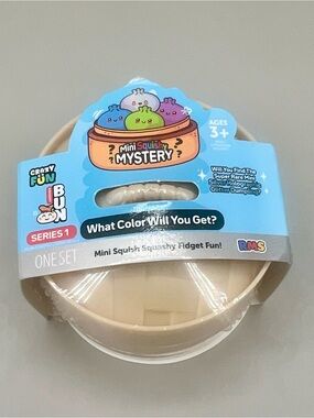 RMS Crazy Fun ~ Mini  Glitter Dumpling Squishy Series 1 💜💙 🩶 2”  NEW & SEALED